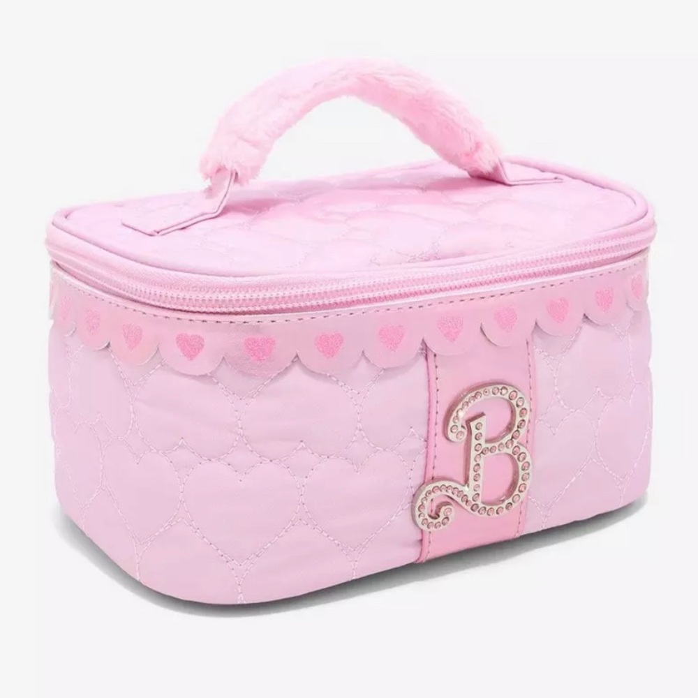 Barbie Jeweled Logo Makeup Bag - LAST ONE
